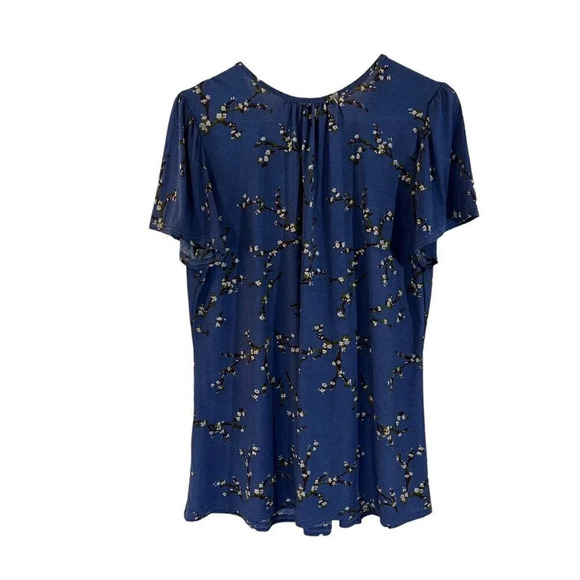 Jon & Anna Floral Top Plus 3X Crochet Accent Slinky All Over Pattern Embellished - Picture 2 of 9